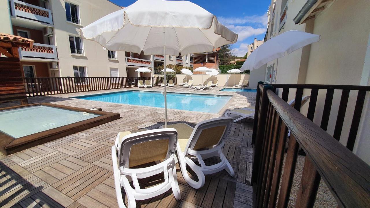 Appartamento Le Romarin - Climatisation piscine&parking privé Gréoux-les-Bains Esterno foto